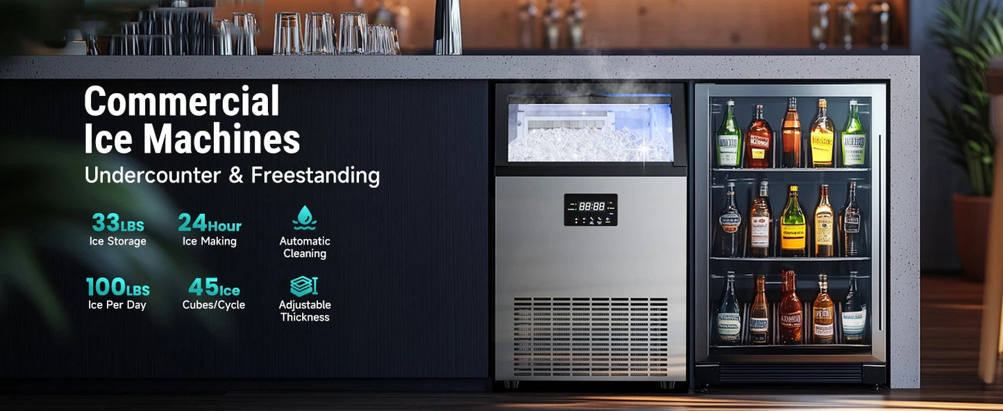 Commercial Ice Maker Machine Stainless Steel