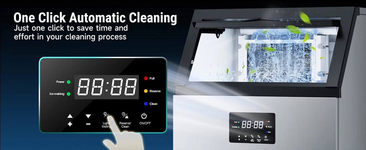 Commercial Ice Maker Machine Stainless Steel