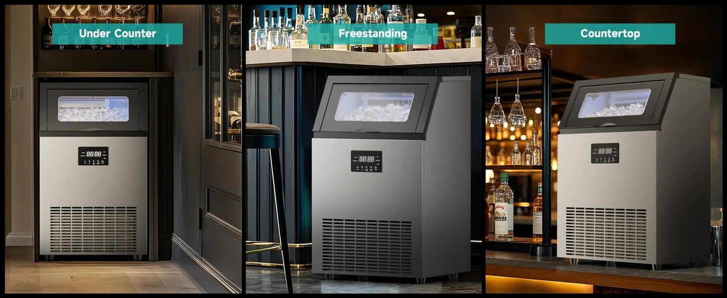 Commercial Ice Maker Machine Stainless Steel