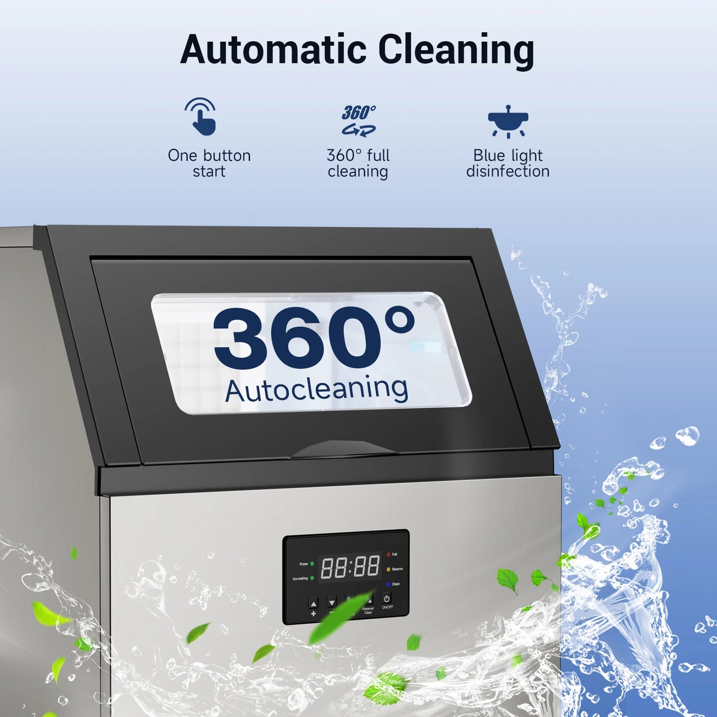 Commercial Ice Maker Machine Stainless Steel