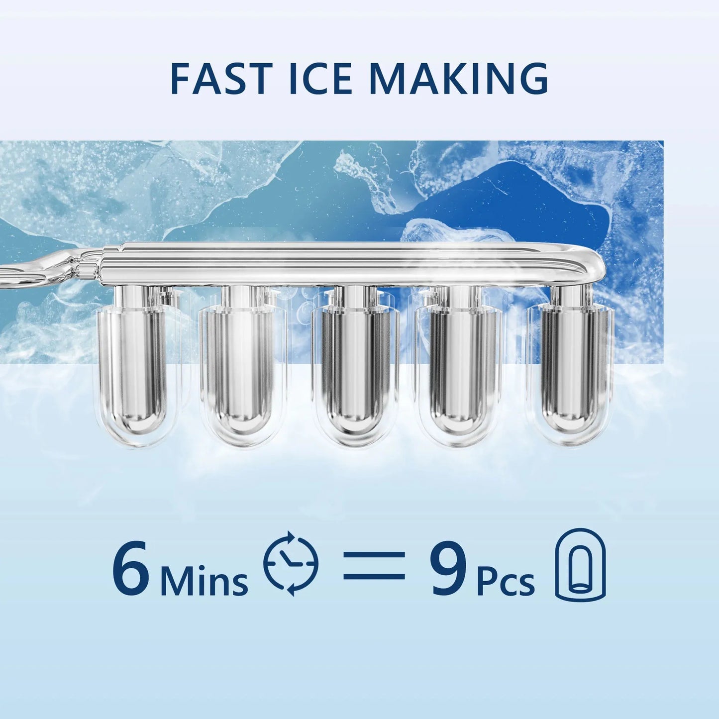 SIMZLIFE Ice Maker Countertop