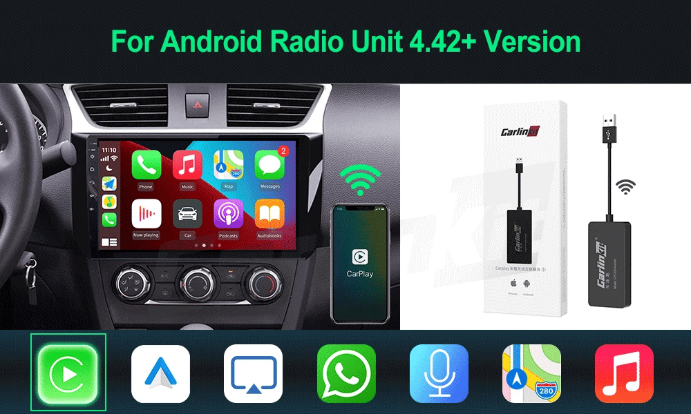 CarlinKit USB Wired/Wireless CarPlay Dongle