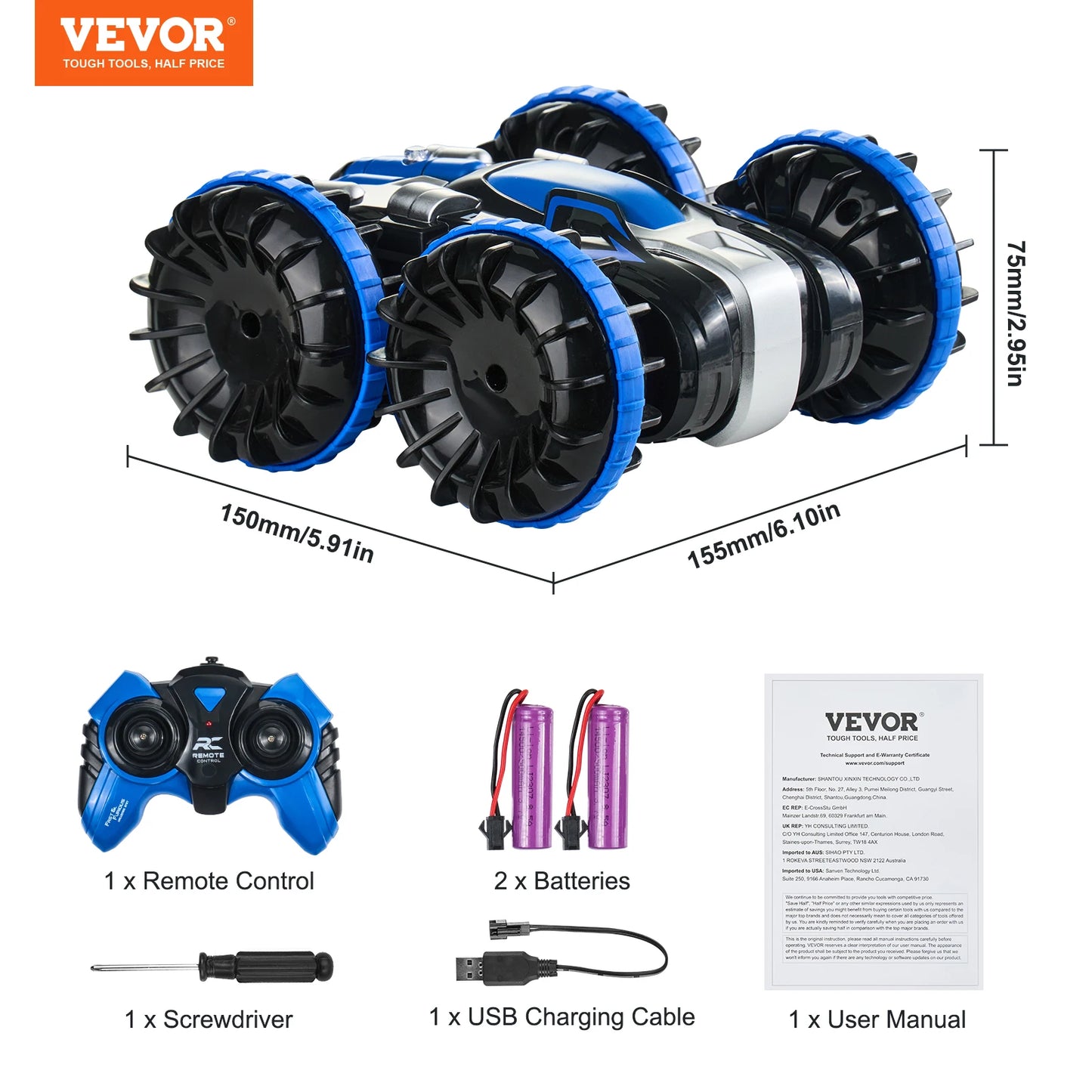 Amphibious RC Car Boat Electric Remote Control