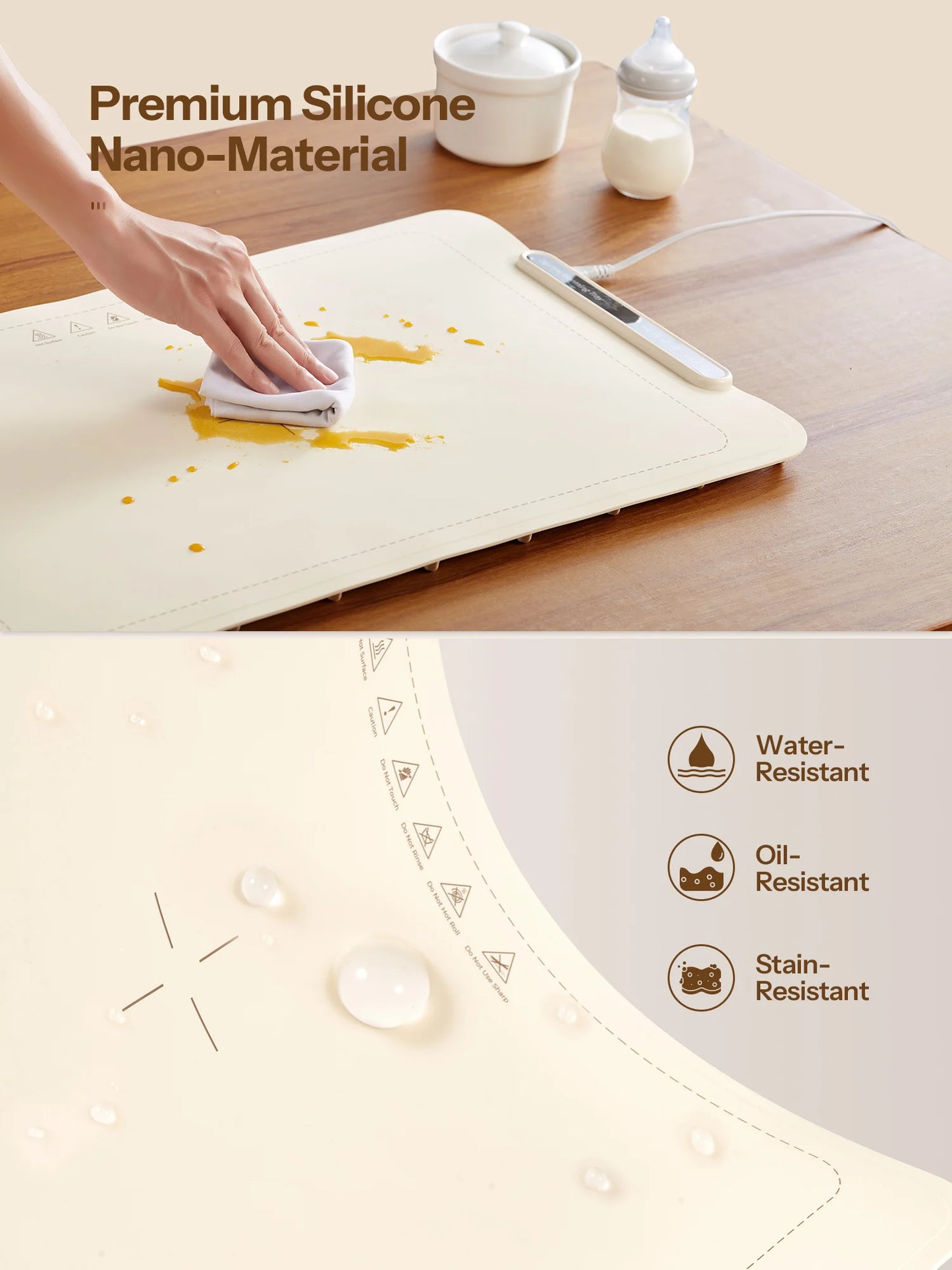 Electric Warming Tray, Yabano Foldable