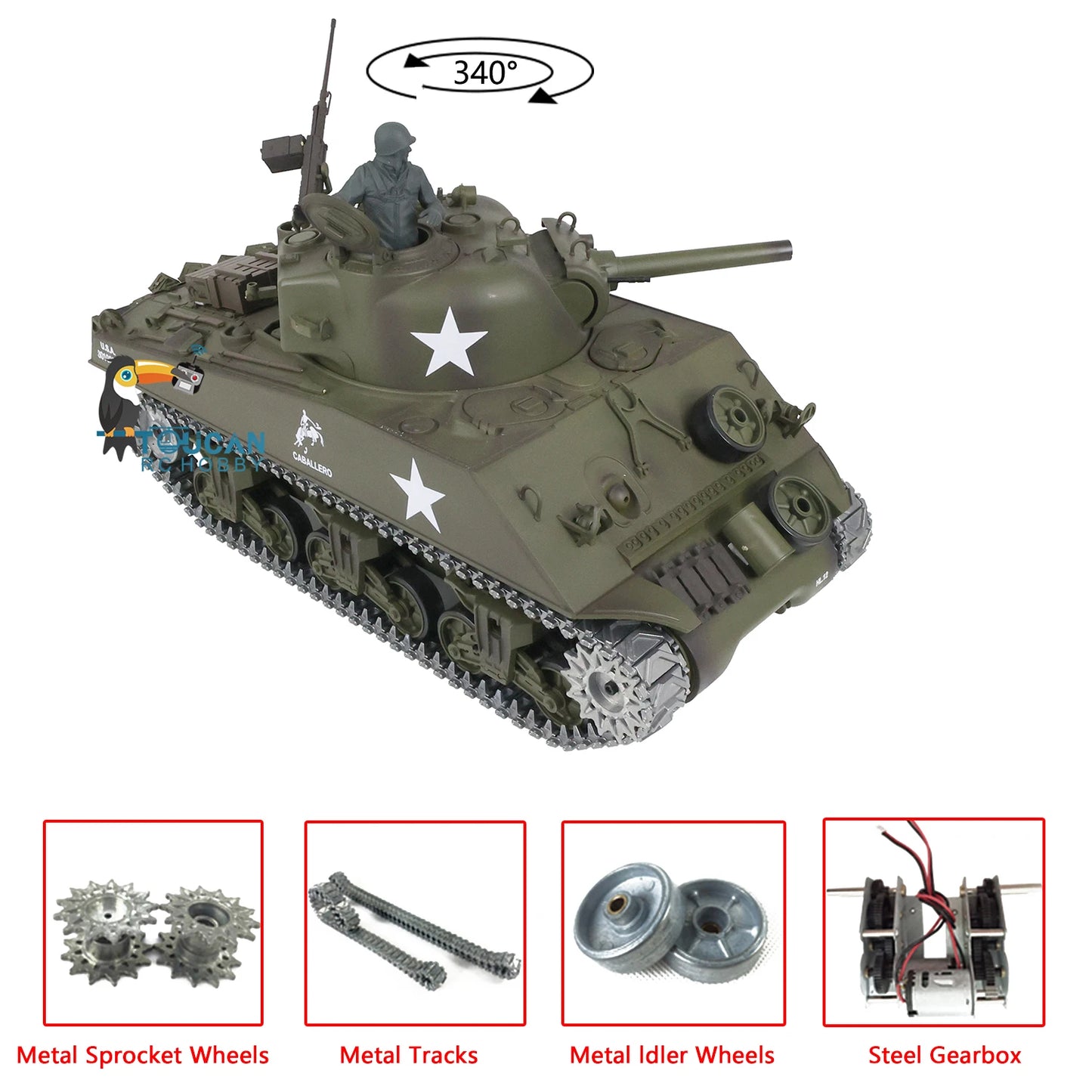 RC Tank 7.0 Upgraded M4A3 Sherman