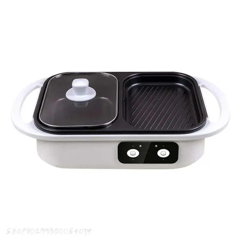 2 in 1 Electric Multi Cooker Shabu Pot and Griddle