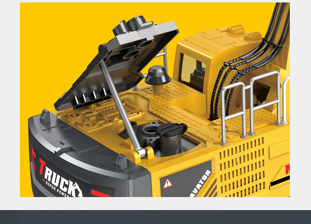 RC Spray Excavator Truck Simulation Sound Led