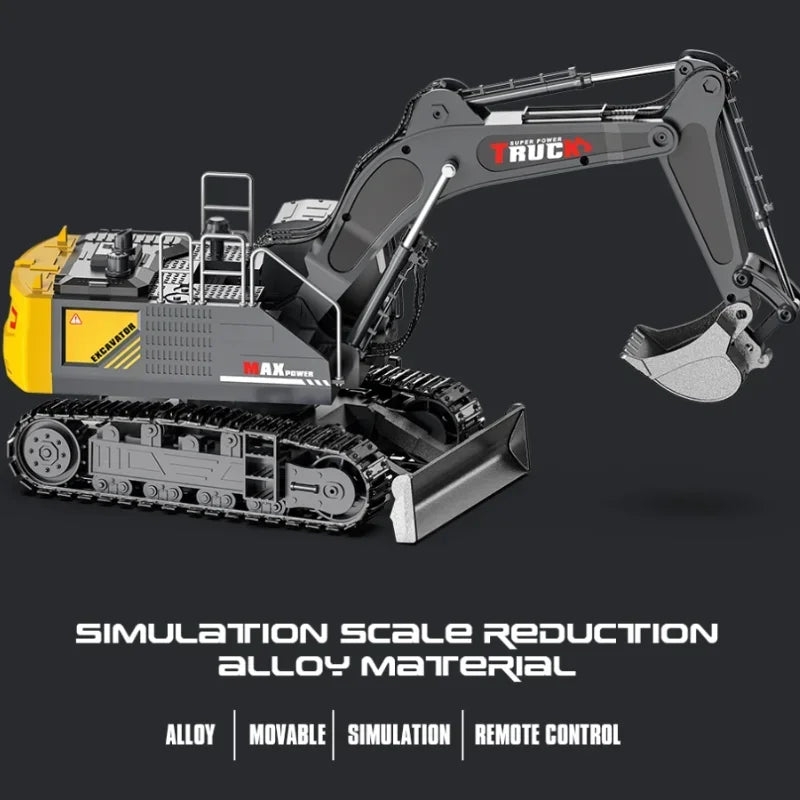 RC Spray Excavator Truck Simulation Sound Led