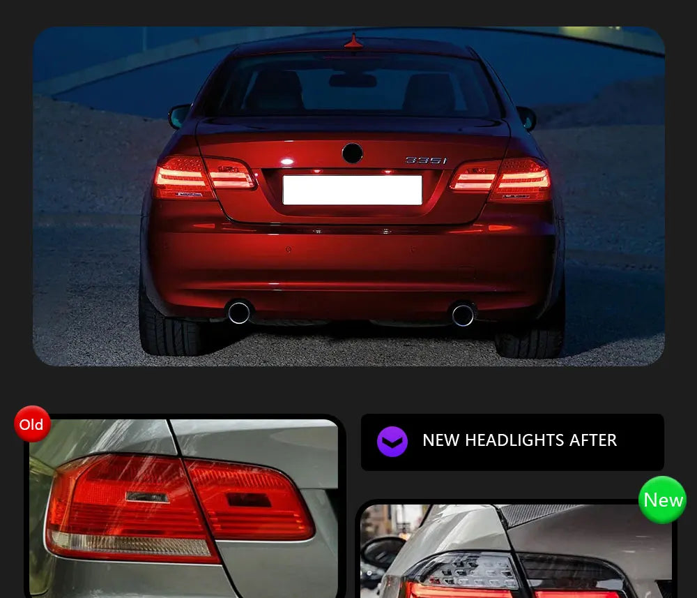 2006-2013 BMW M3 E92 Tail Light 330i 335i Lights LED