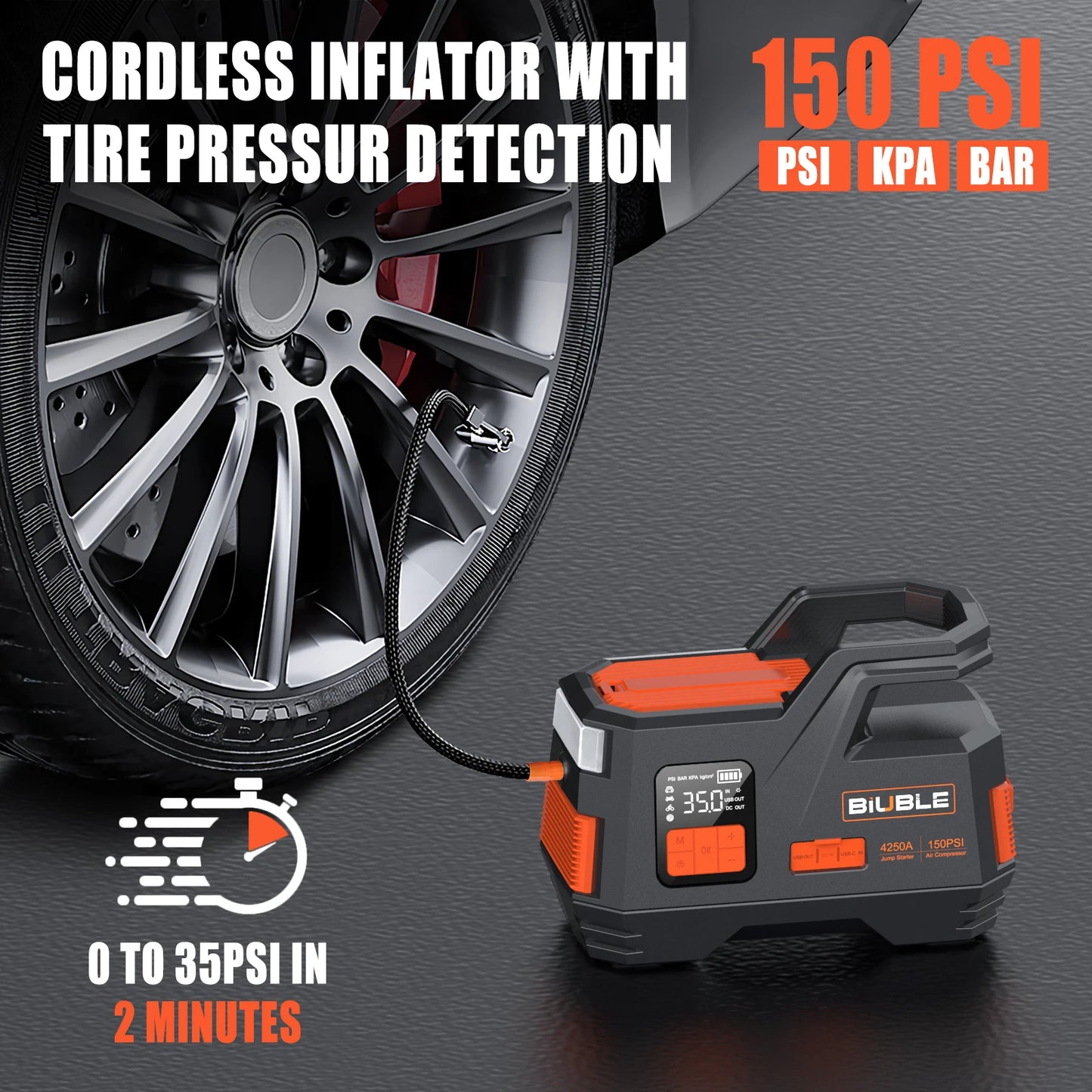 26800mAh Car Jump Starter Power Bank Portable