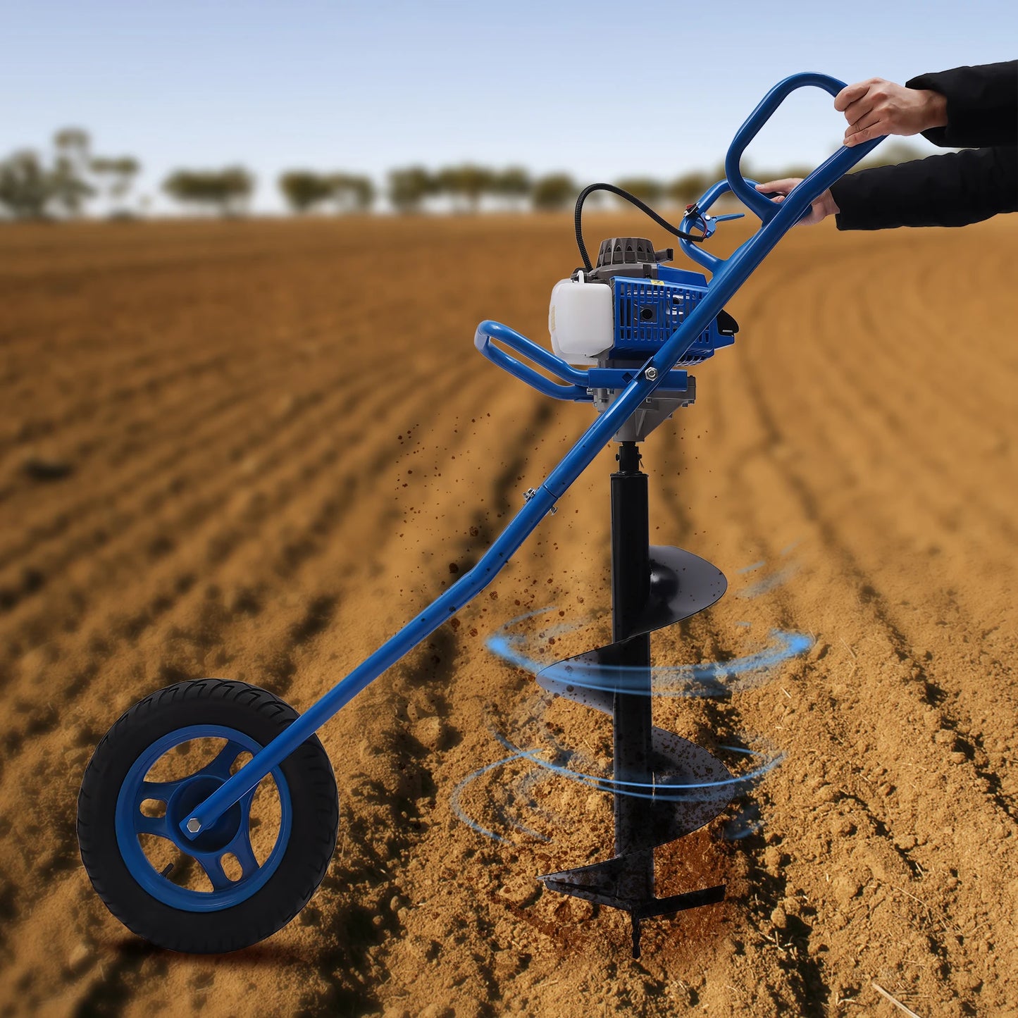 Earth Burrowing Blue with 2 Stroke WheeL