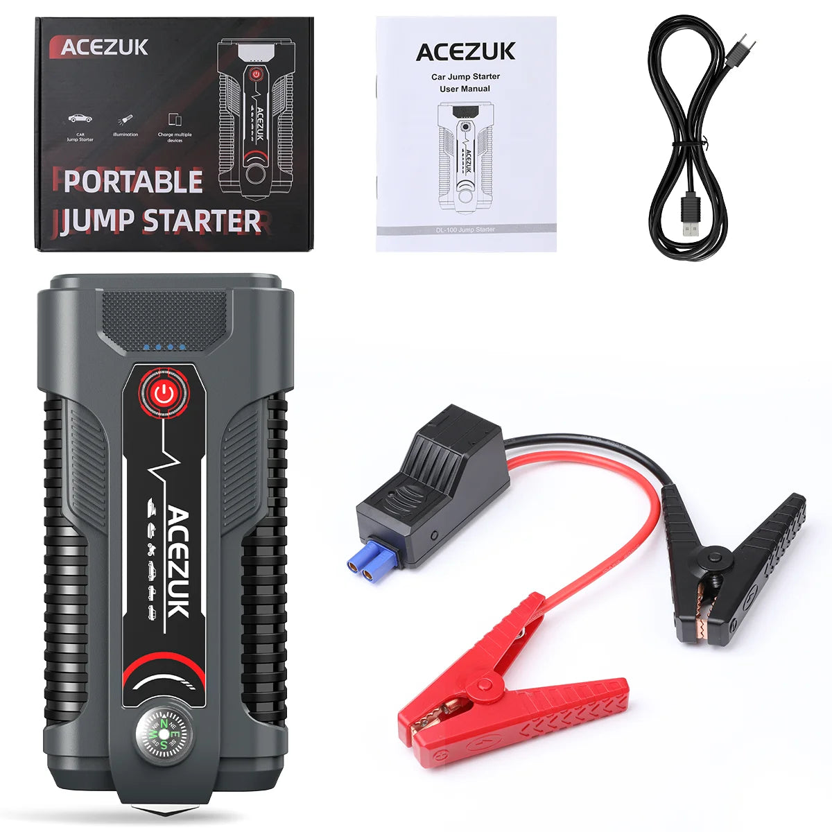 12V Car Jump Starter Automatic Battery Booster Charger
