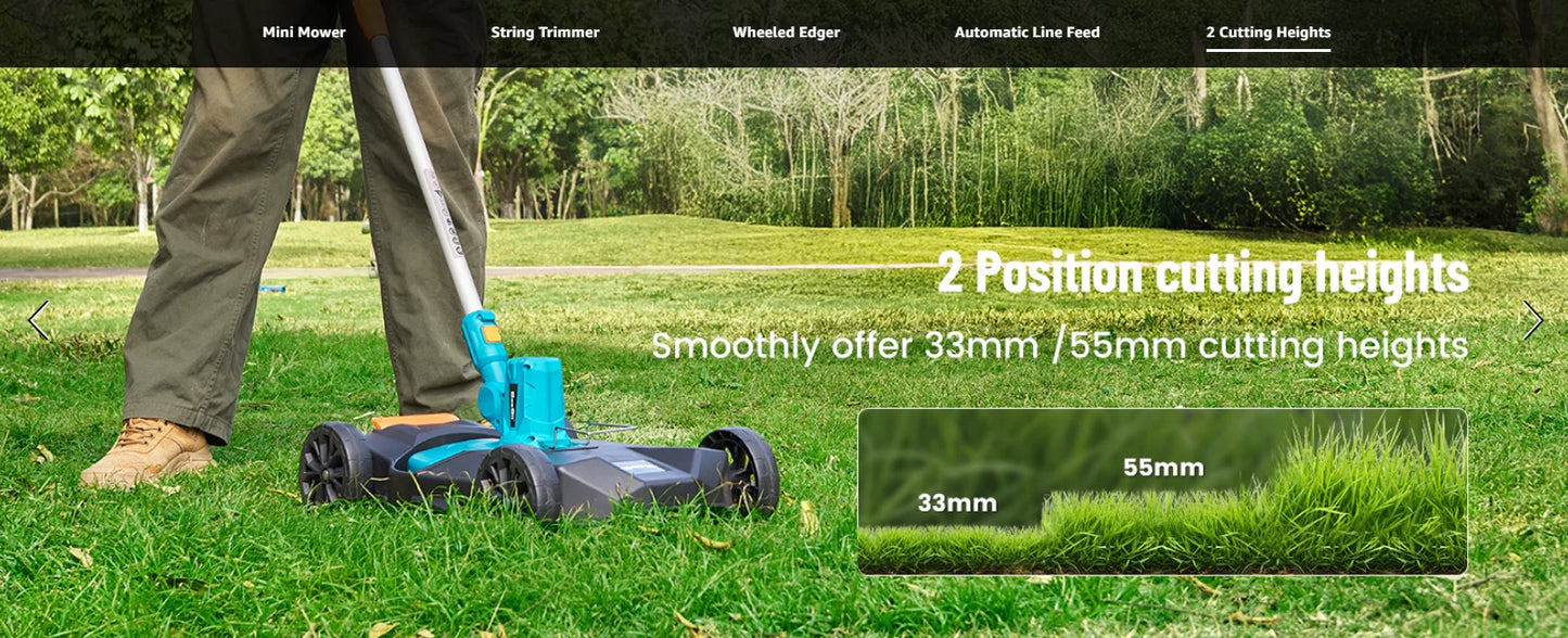 Seesii Electric String Trimmer Leaf Blower Combo