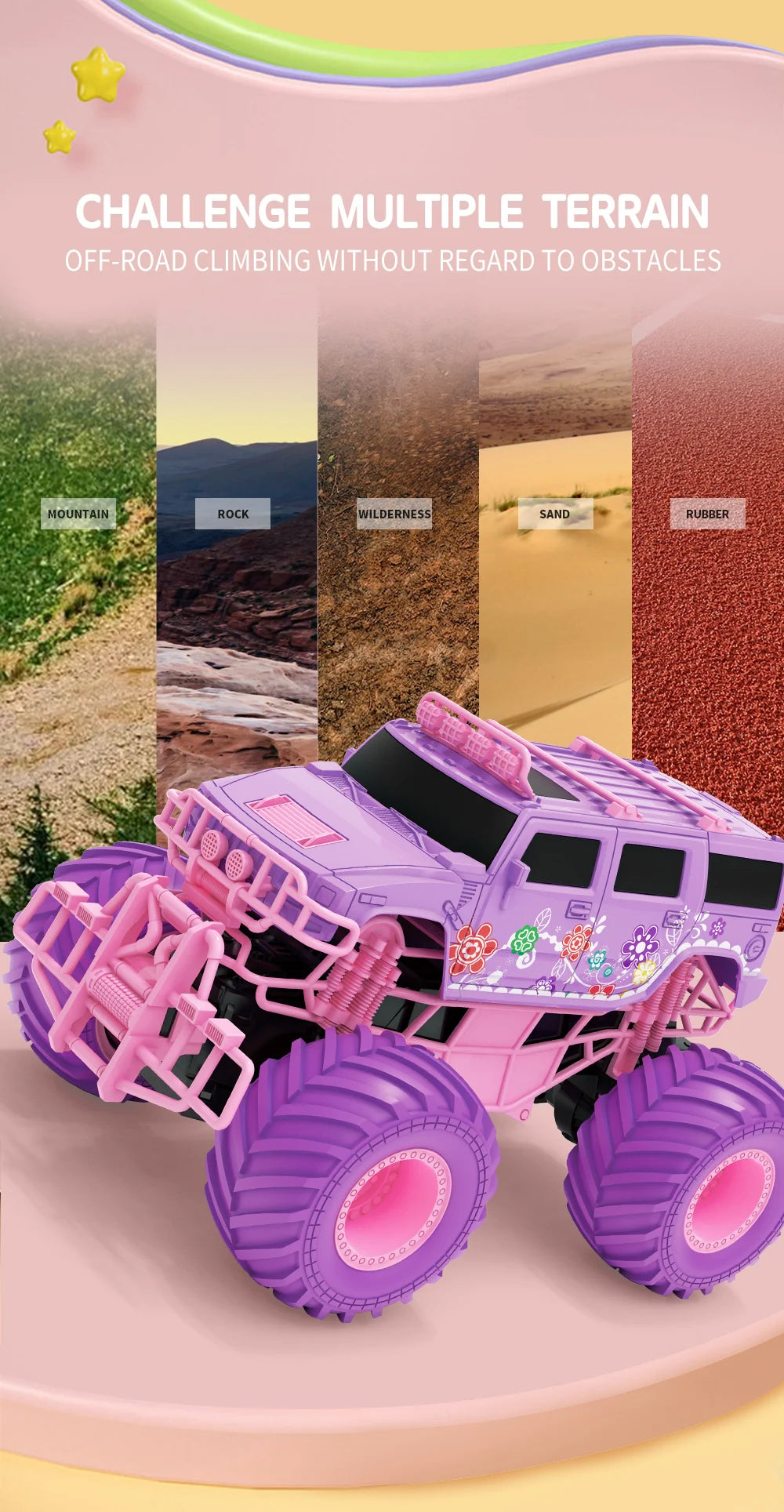 4WD 2.4G Remote Control RC Off-road Climbing Vehicle
