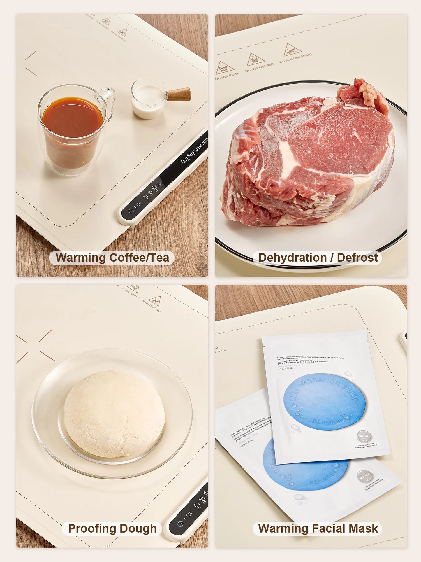Electric Warming Tray, Yabano Foldable