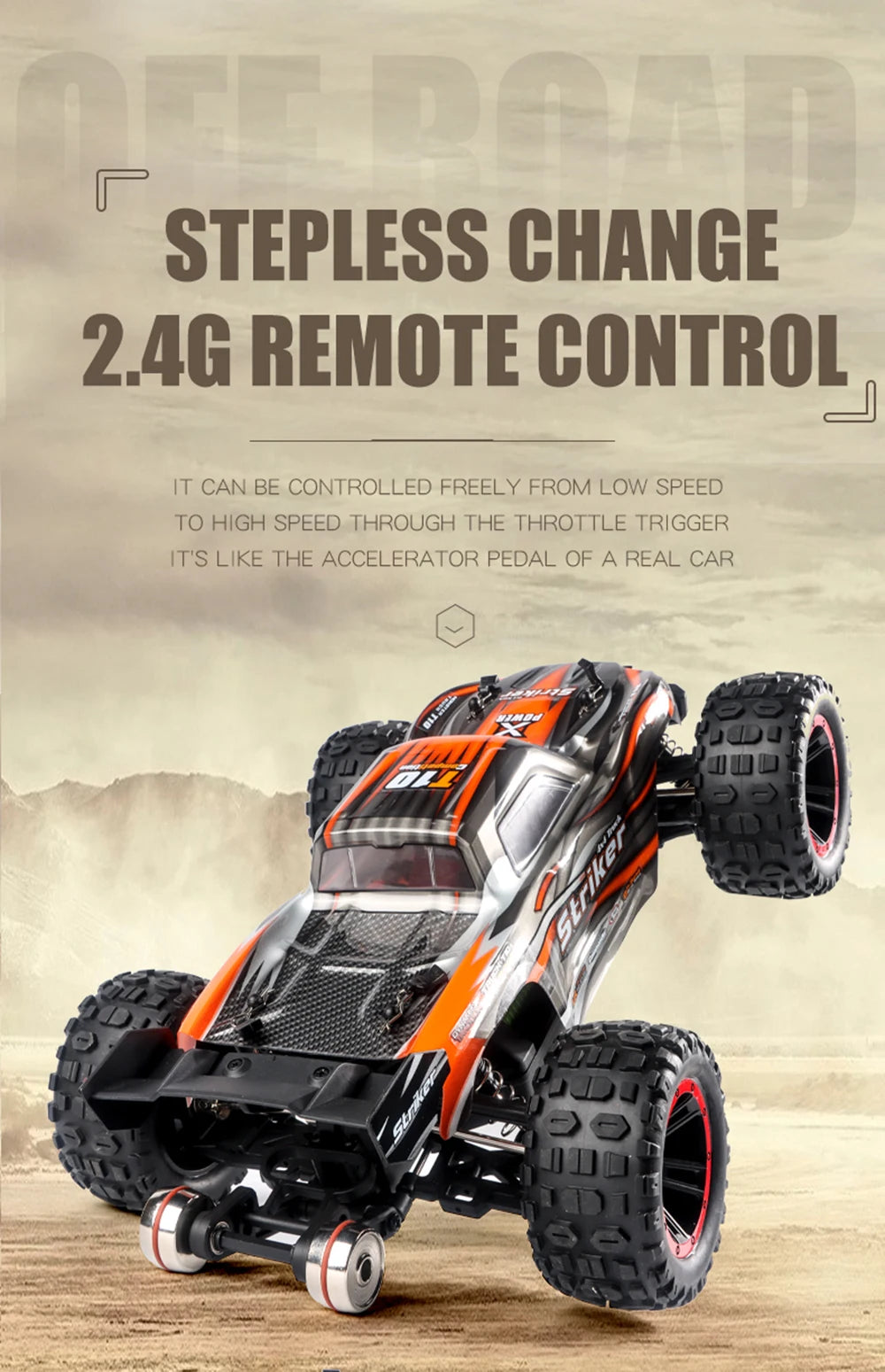 4WD RC Brushless High Speed Drift Monster