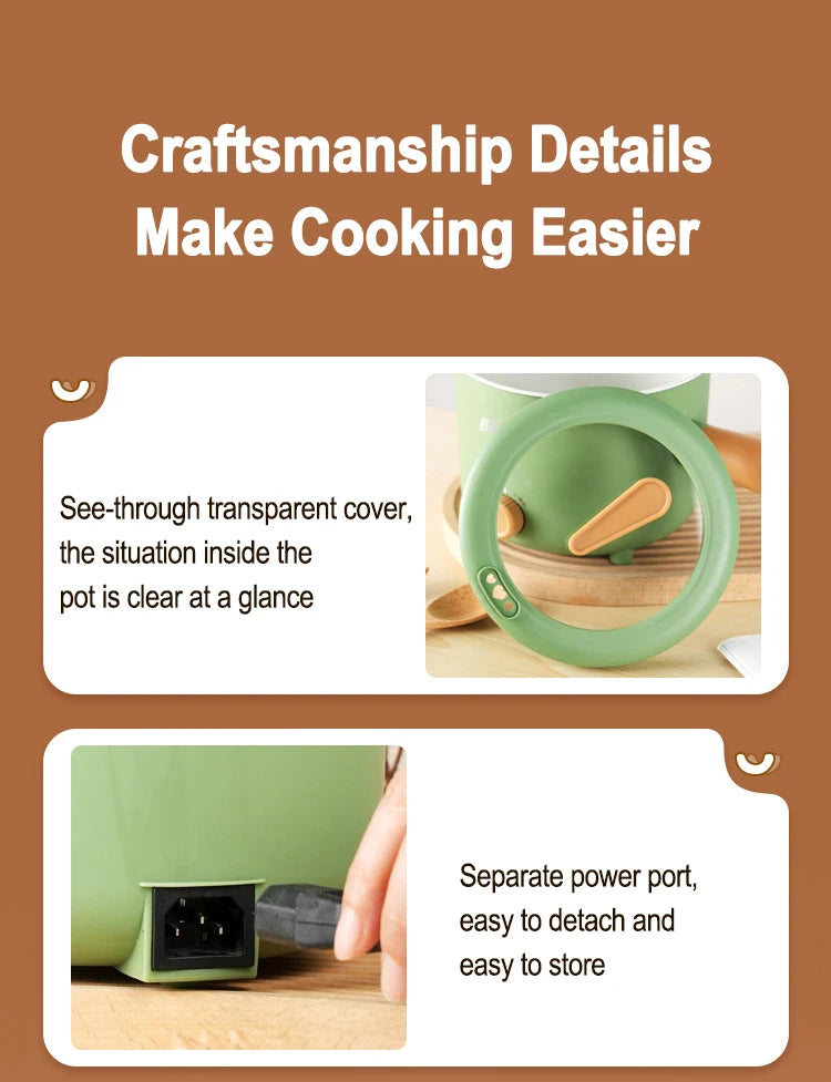 220V/110V Electric Rice Cooker Multifunctional Stew Pan