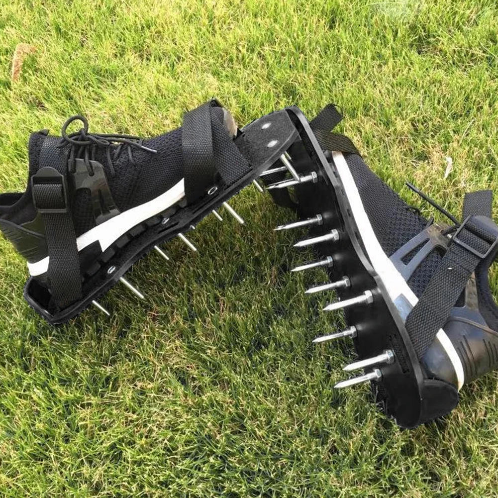 2pcs Universal Lawn Aerator Shoes with Adjustable Strap