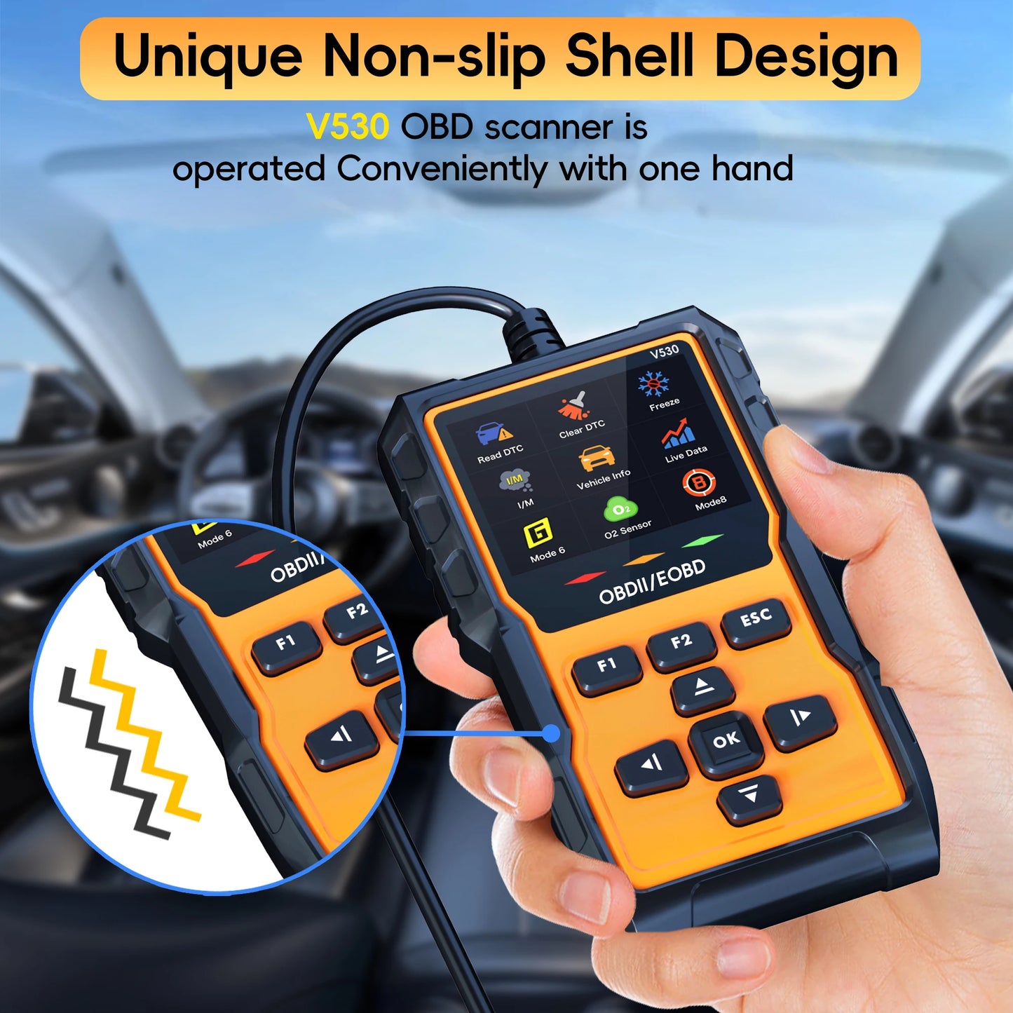 Professional OBD2 Scanner Diagnostic Tool, Check Engine