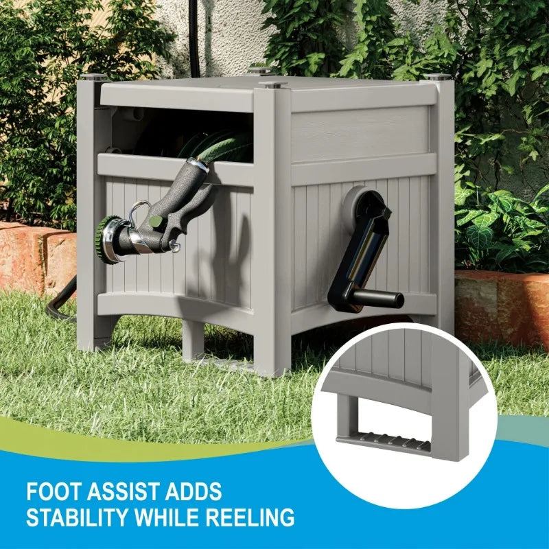 100-foot Hose Hidden Reel