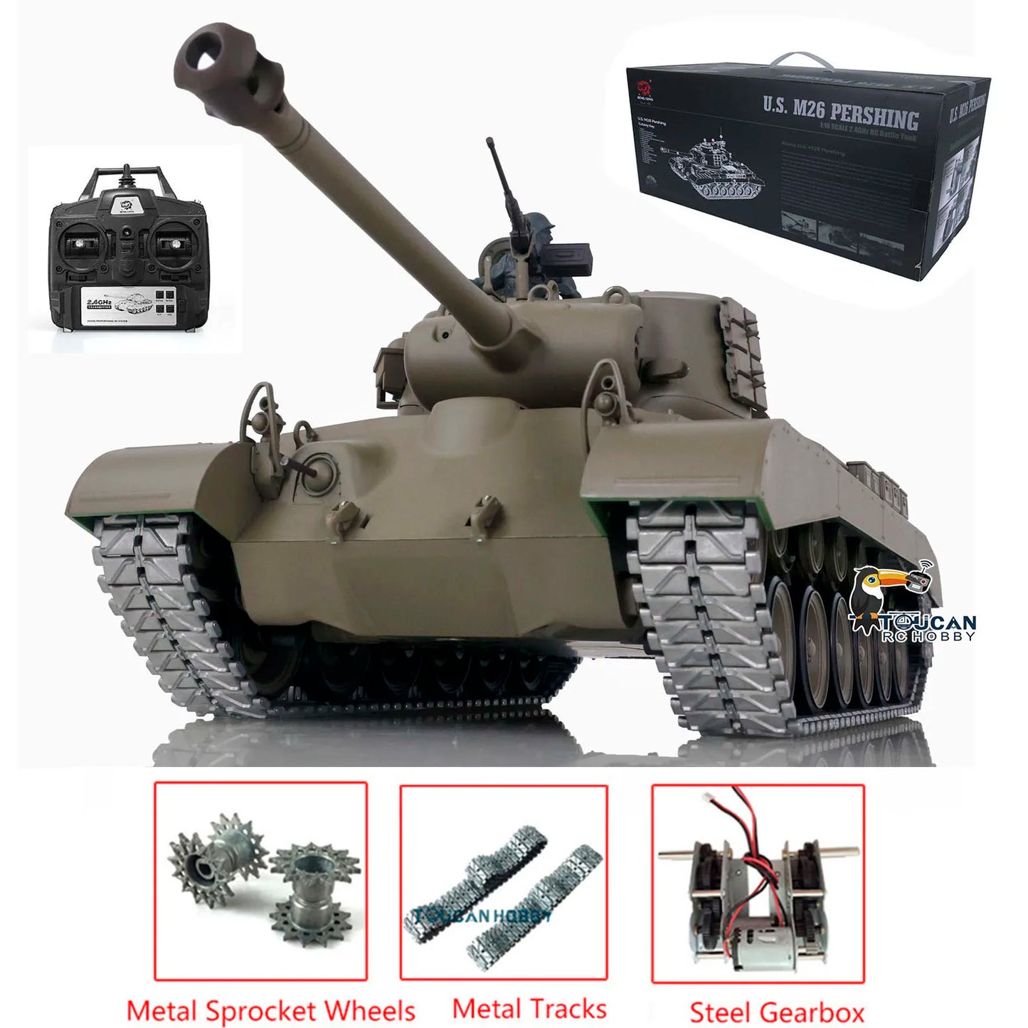 Upgraded M26 Pershing Tank Metal Tracks High Performance