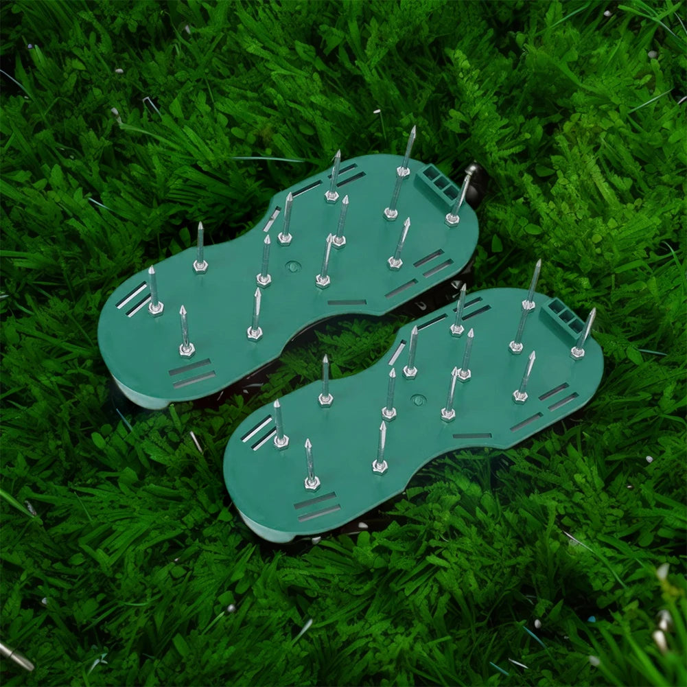 2pcs Universal Lawn Aerator Shoes with Adjustable Strap