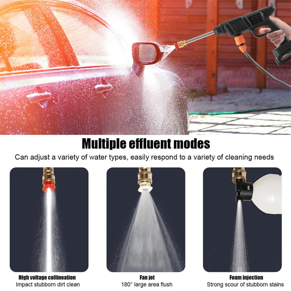 300W 30Bar Cordless High Pressure Car Washer Spray