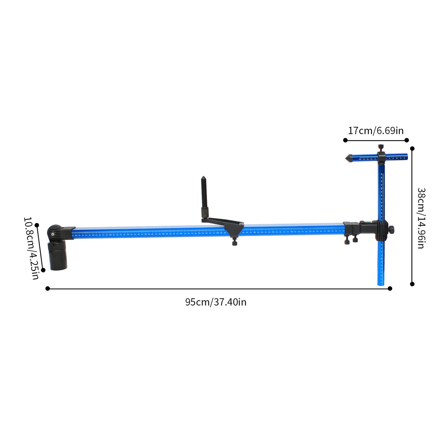 High-Precision 2D Measuring Ruler ±1mm Accuracy