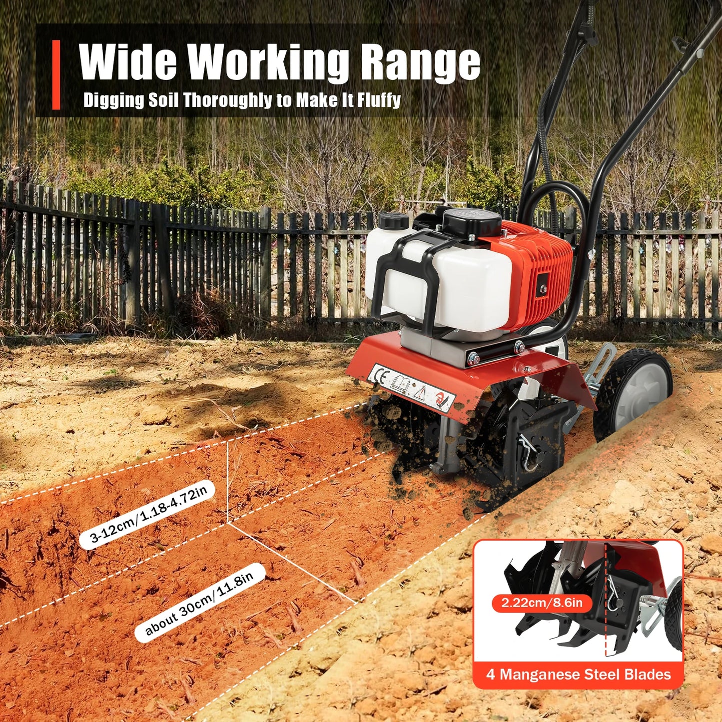 52CC Gasoline Tiller Cultivator