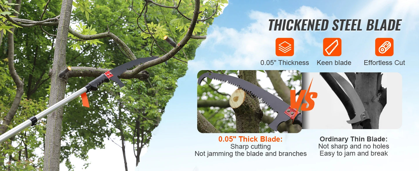 SucceBuy Manual Pole Saw Extendable Tree Pruner