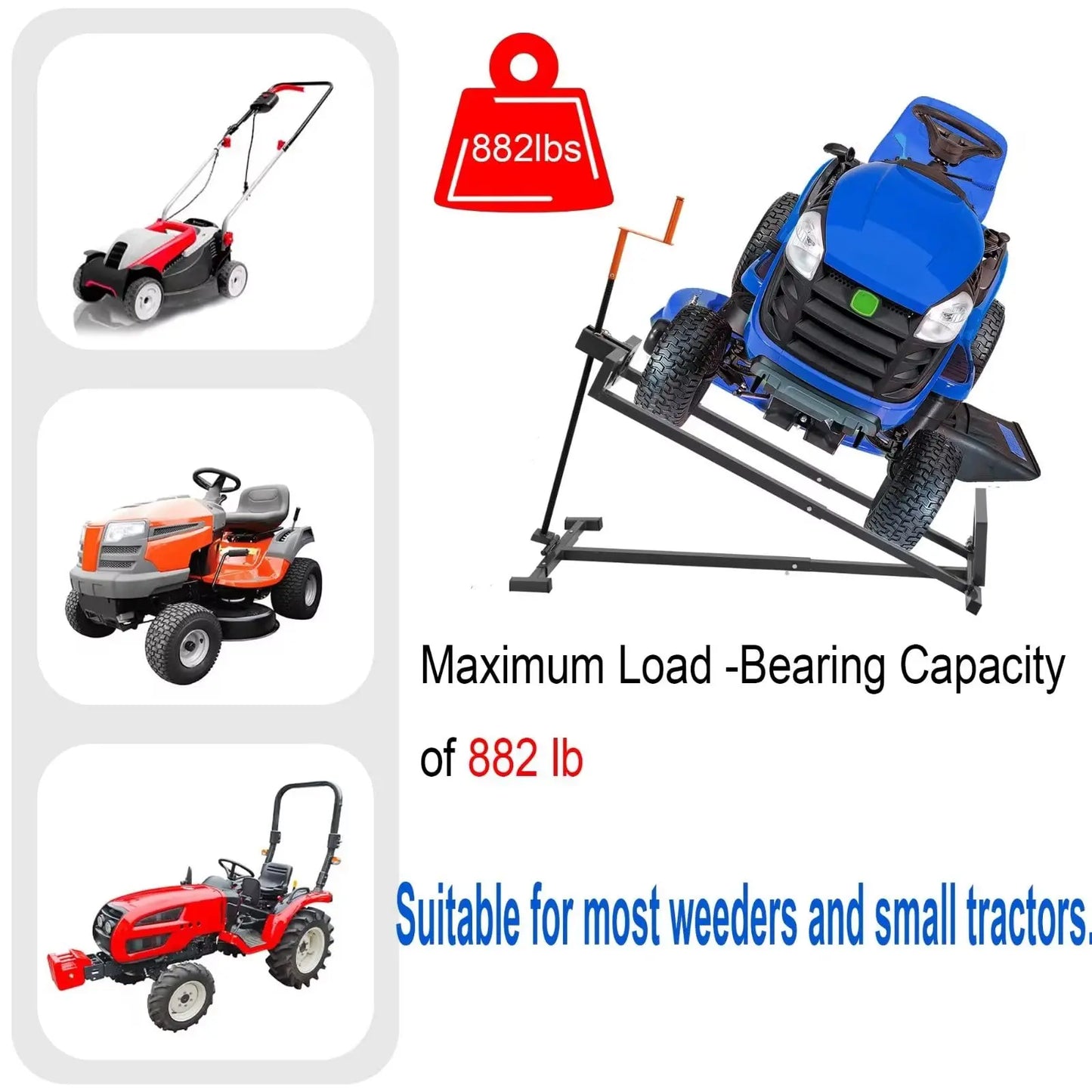 Lawn Mower Lift Jack -Lifting Platform 882 Lbs Capacity