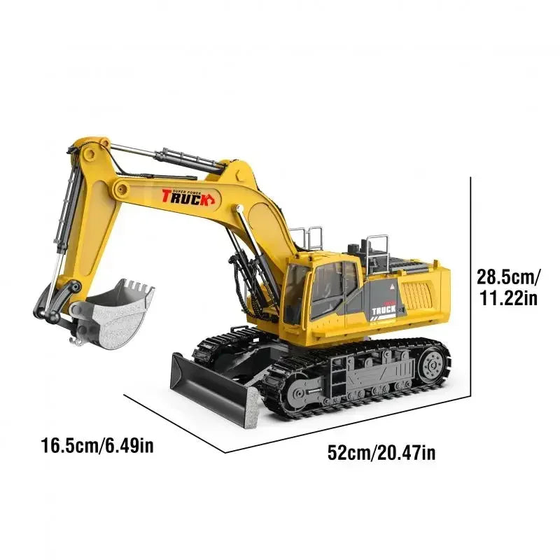RC Spray Excavator Truck Simulation Sound Led