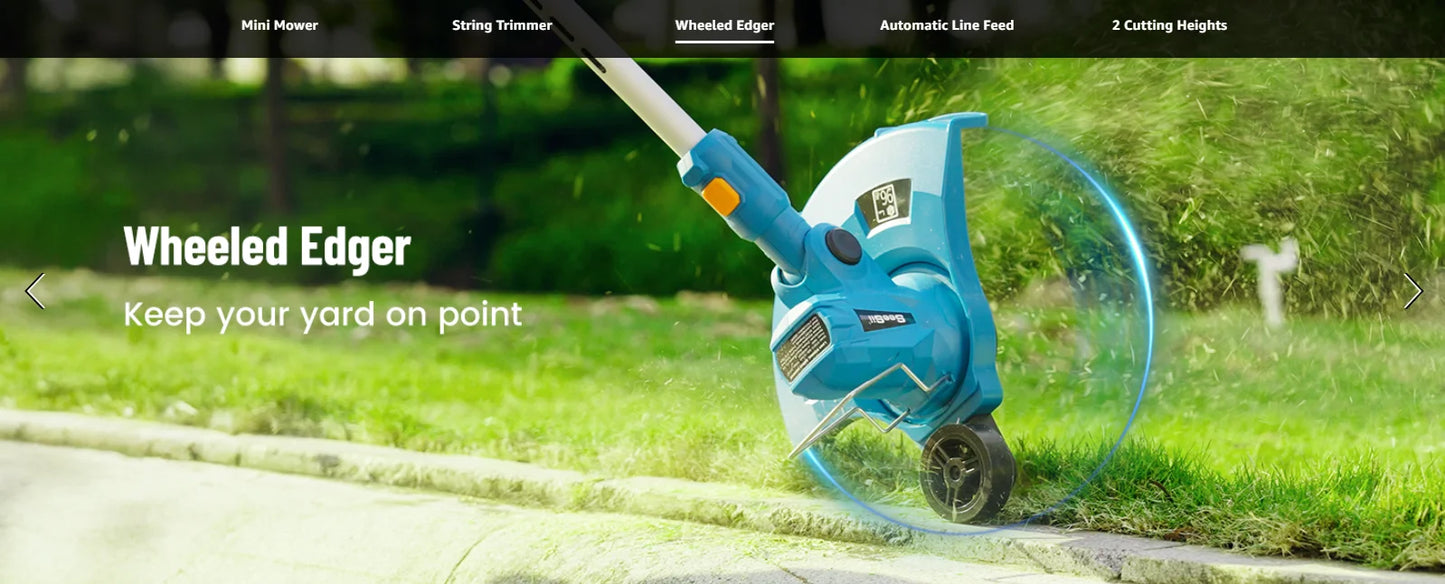 Seesii Electric String Trimmer Leaf Blower Combo