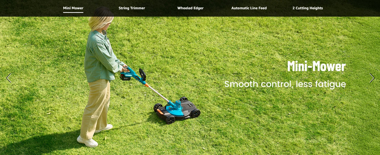 Seesii Electric String Trimmer Leaf Blower Combo