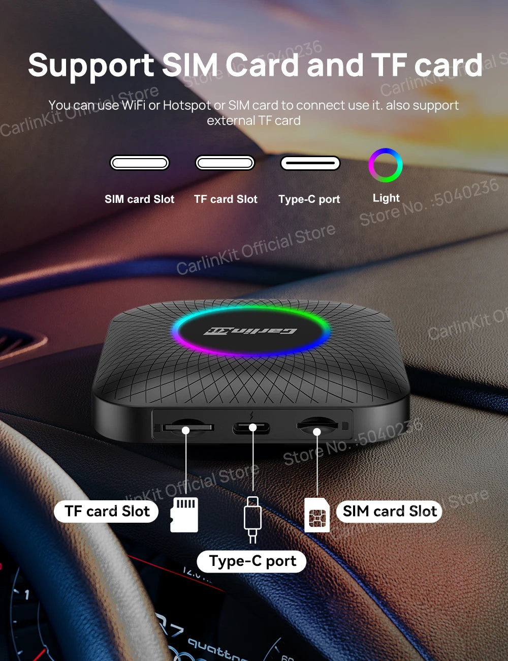 2025 CarlinKit 3 In 1 Android 13 Mini CarPlay Ai Box