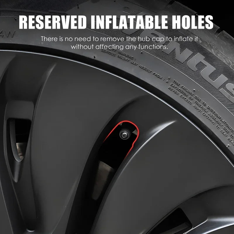YIKUN 4PCS Wheel Cover for Tesla Model Y 19 Inch