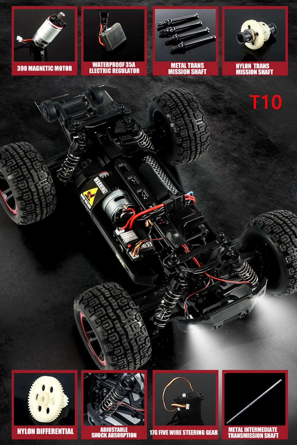 4WD RC Brushless High Speed Drift Monster