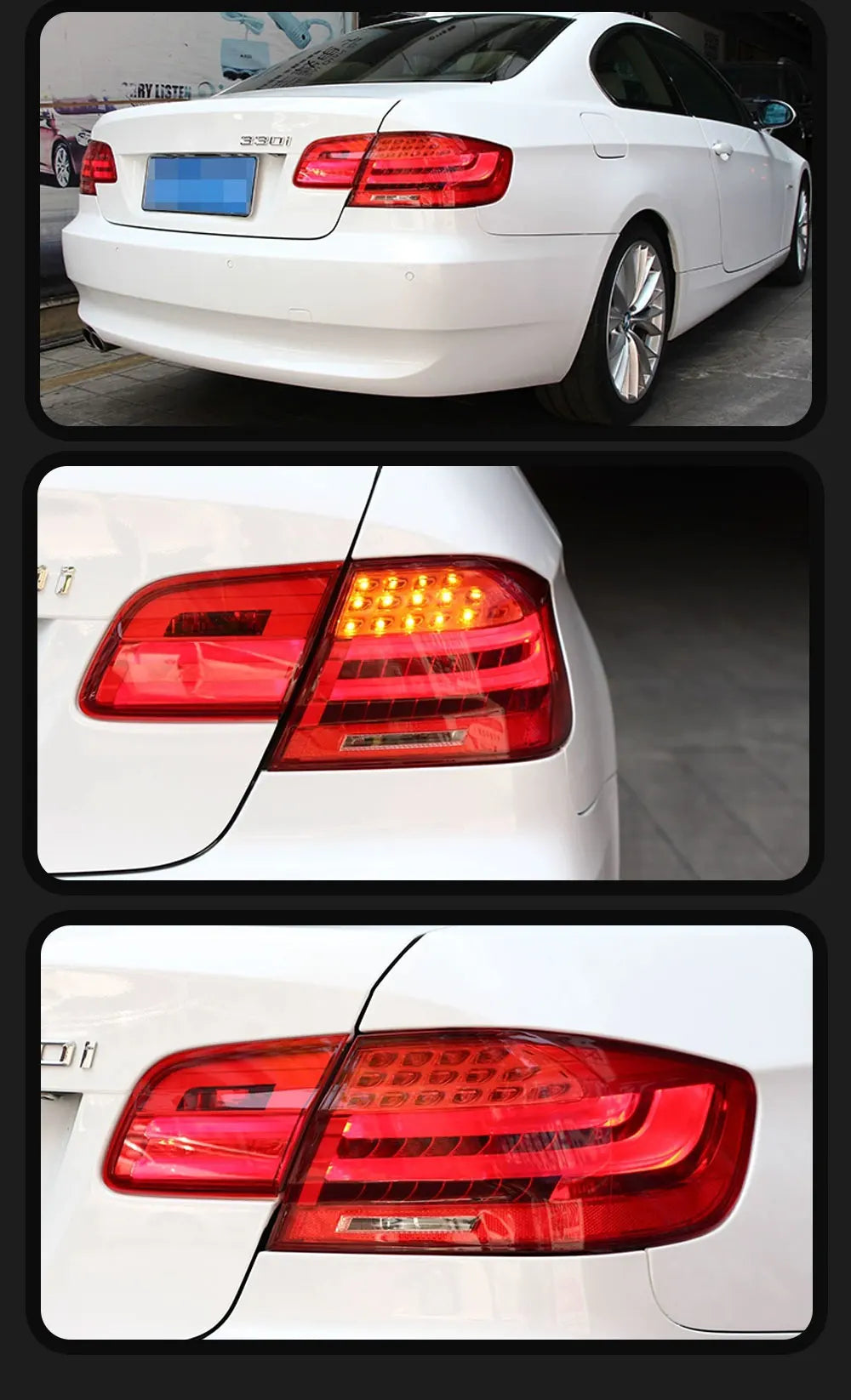 2006-2013 BMW M3 E92 Tail Light 330i 335i Lights LED