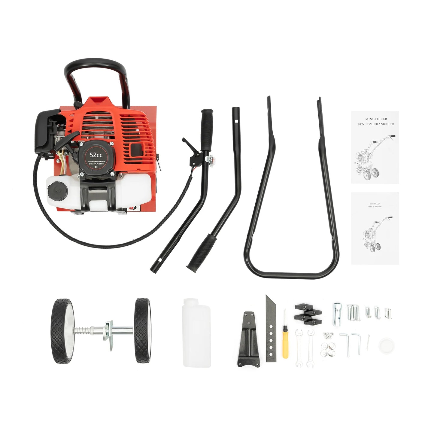 52CC Gasoline Tiller Cultivator 2 Stroke Mini