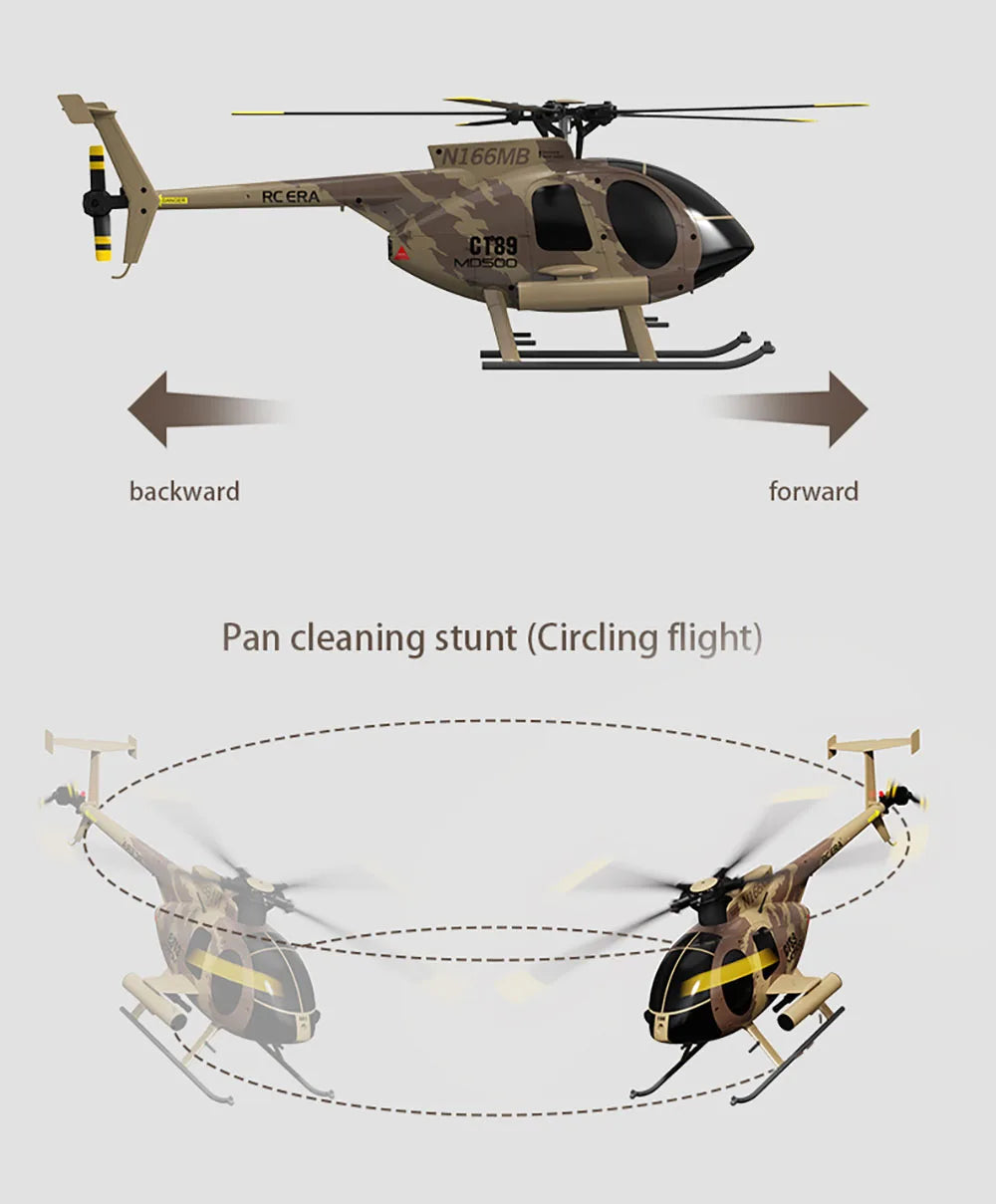 RC Fixed Height Single Blade Flybarless Helicopter