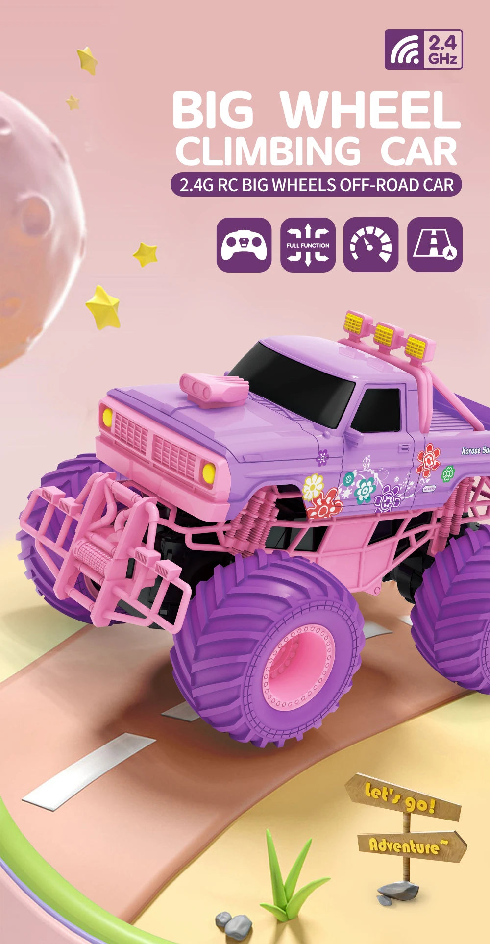 4WD 2.4G Remote Control RC Off-road Climbing Vehicle