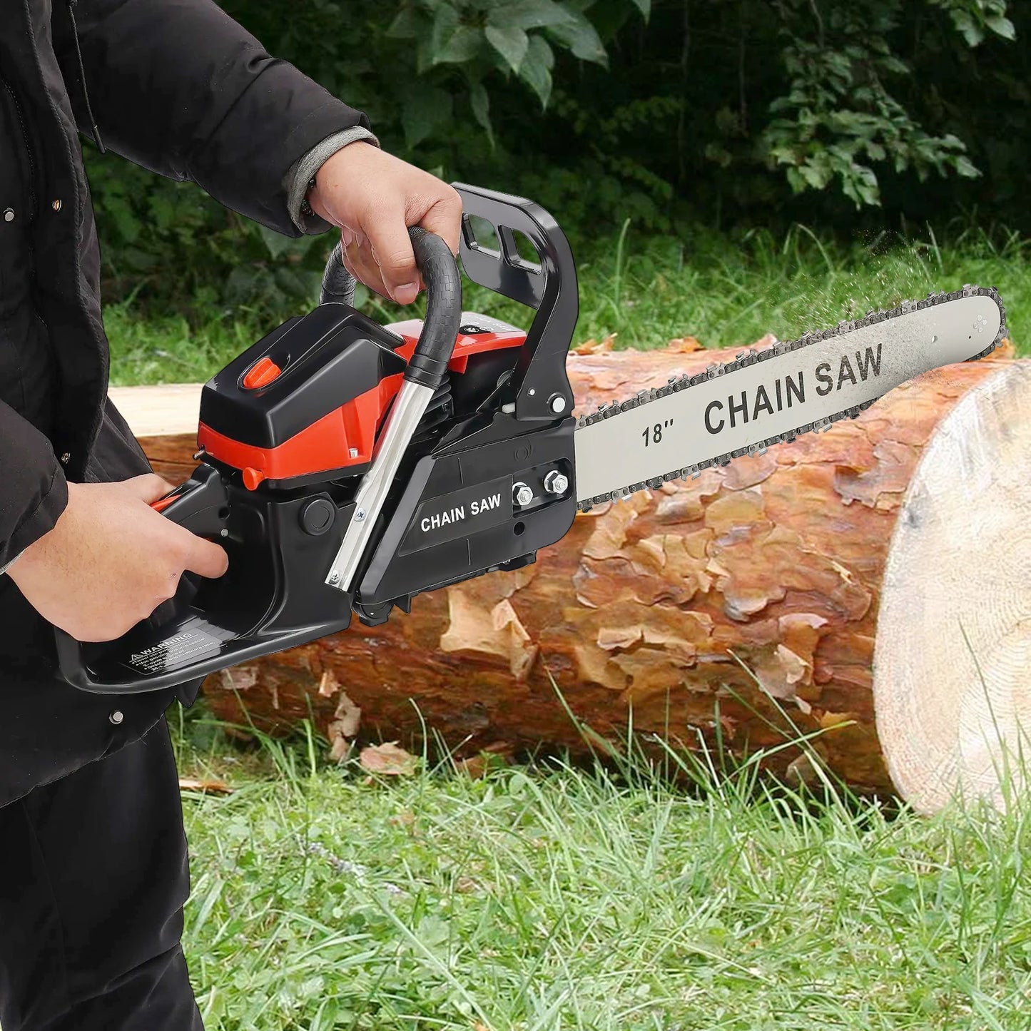 18 Inch Gasoline Chainsaw 58cc Handheld