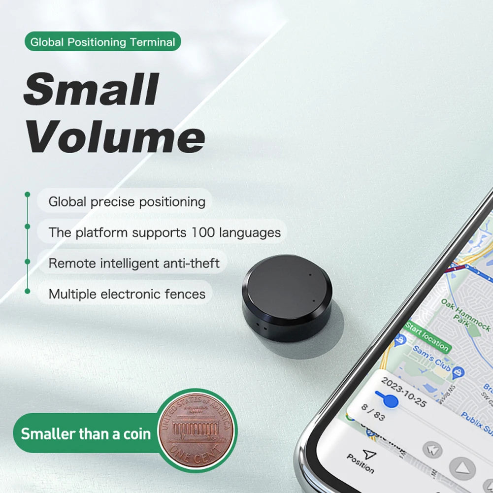 Mini GPS Tracker Magnetic Anti-Theft Real