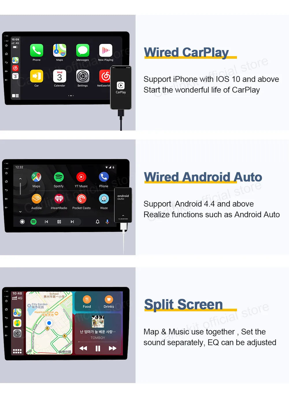 CarlinKit USB Wired/Wireless CarPlay Dongle