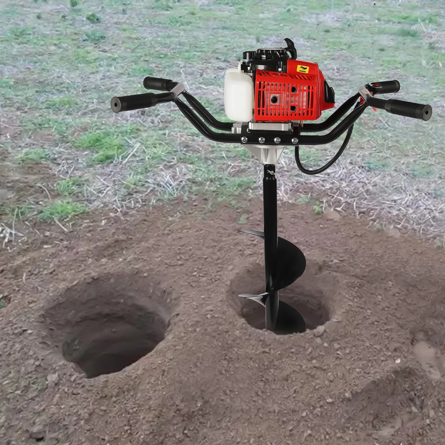63cc Post Hole Digger 2-stroke Gasoline Earth Auger
