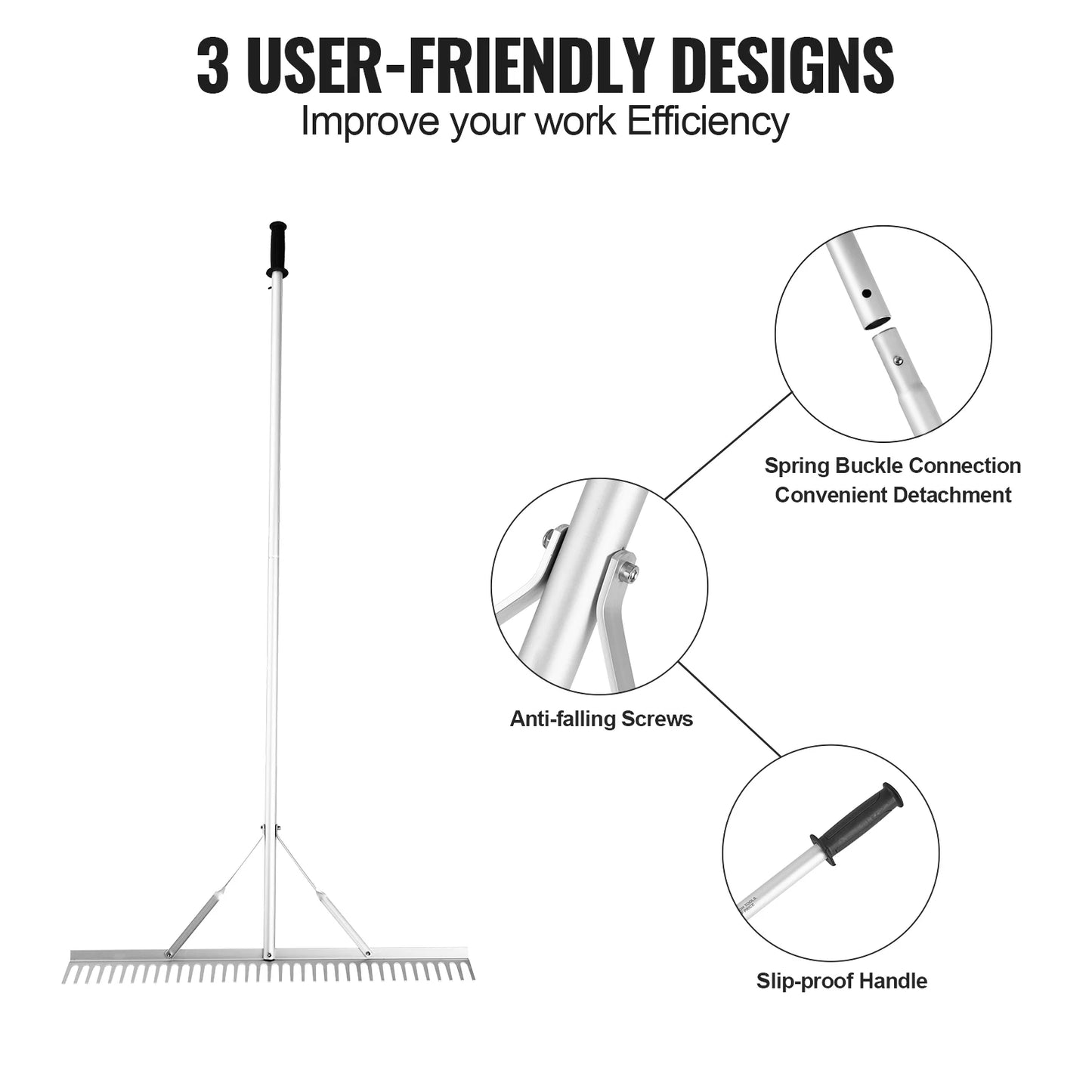 Landscape Rake 36" Head Aluminum