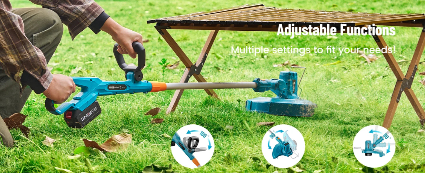 Seesii Electric String Trimmer Leaf Blower Combo