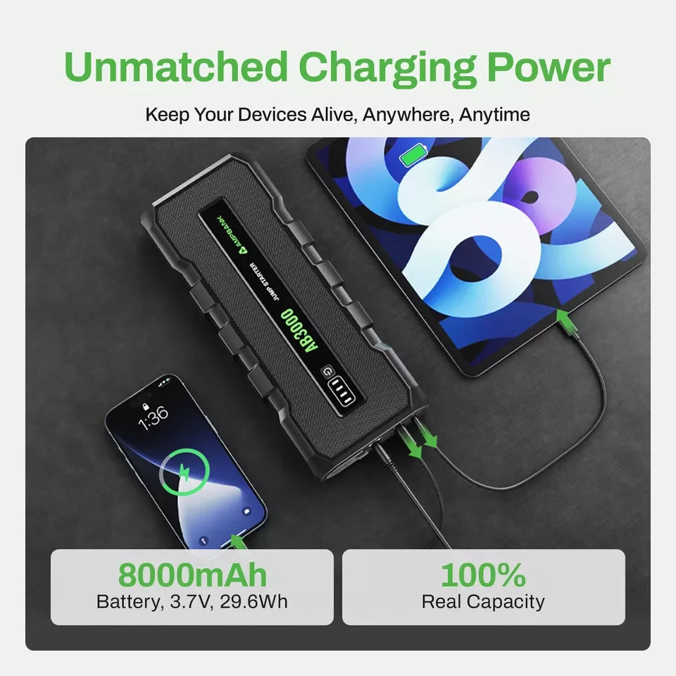 AMPBANK AB3000 12V Car Jump Starter Battery