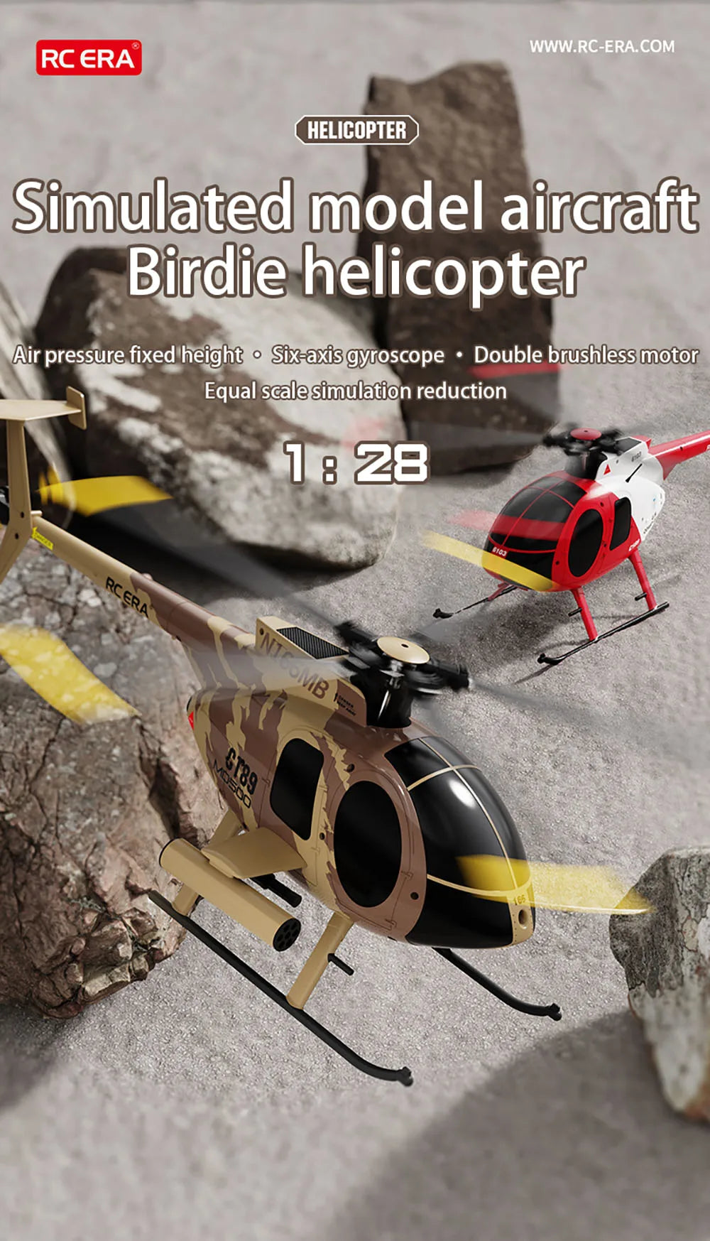 RC Fixed Height Single Blade Flybarless Helicopter