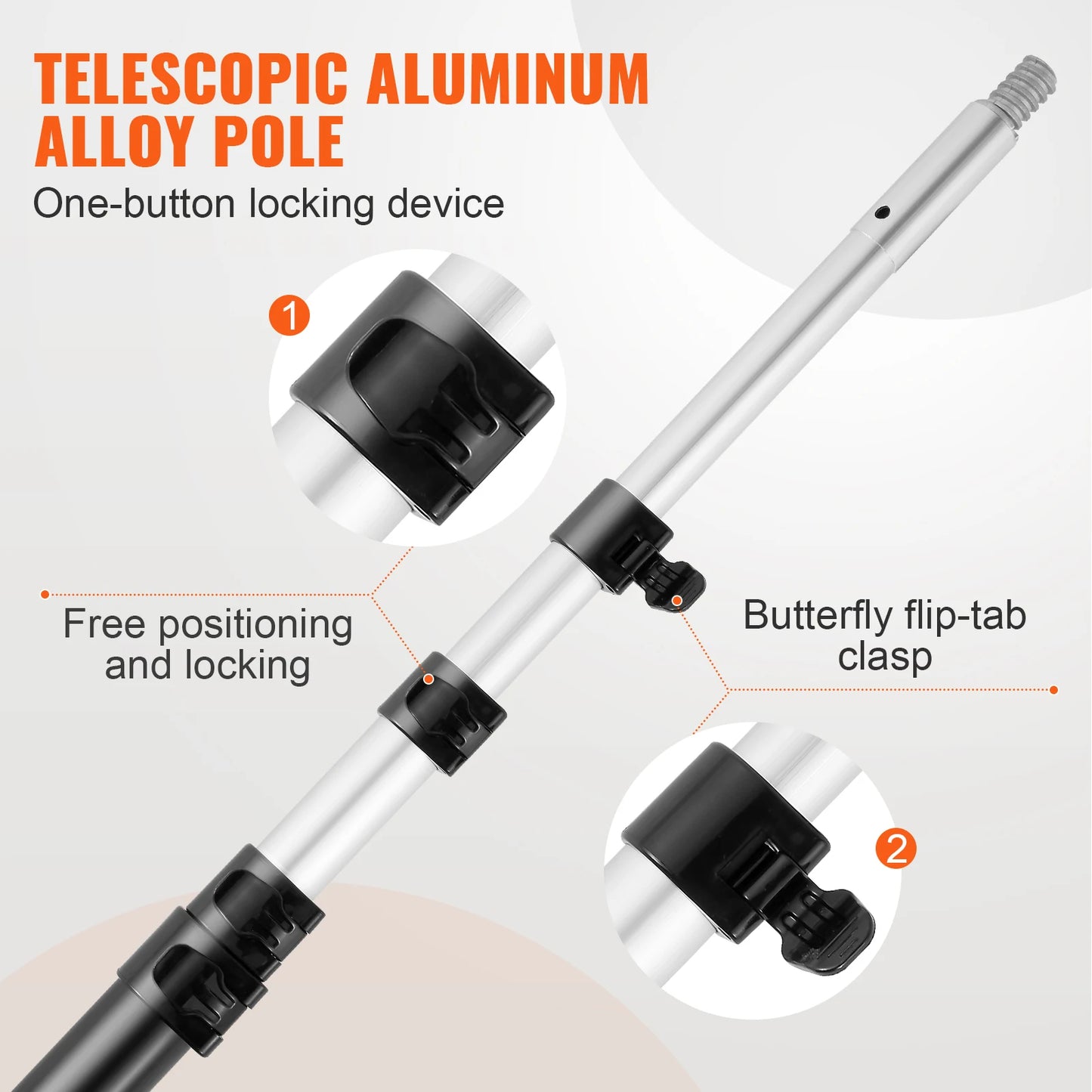 SucceBuy Manual Pole Saw Extendable Tree Pruner